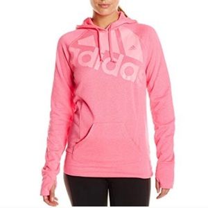 Adidas “ the go-to hoodie” in hot pink size small